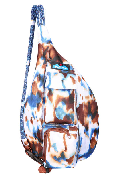 Mini Rope Sling Pack Adjustable Crossbody Bag for Women One Size Earth Sky Tie Dye
