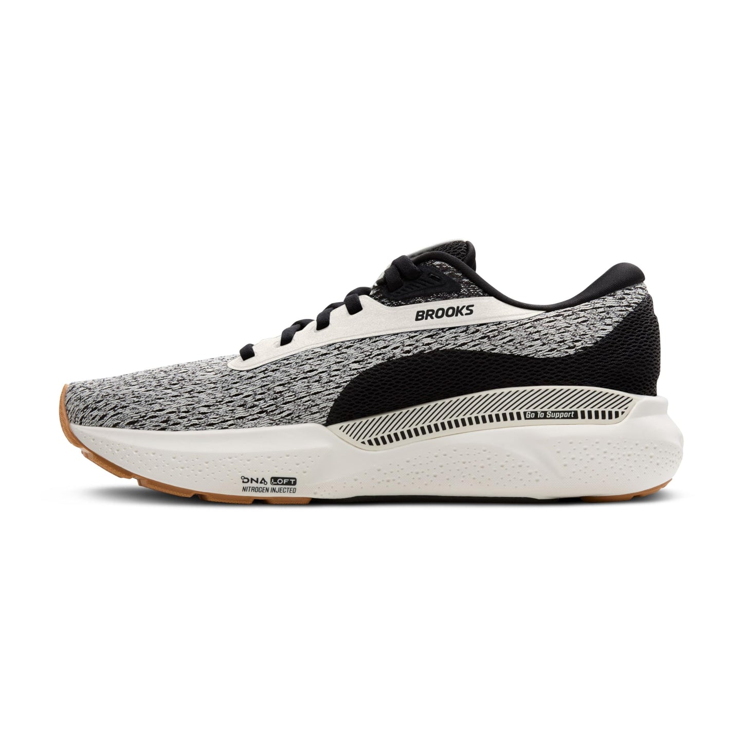 Brooks Women’s Adrenaline GTS 24 Supportive Running Shoe - Coconut/Black/Biscuit - 8 Medium