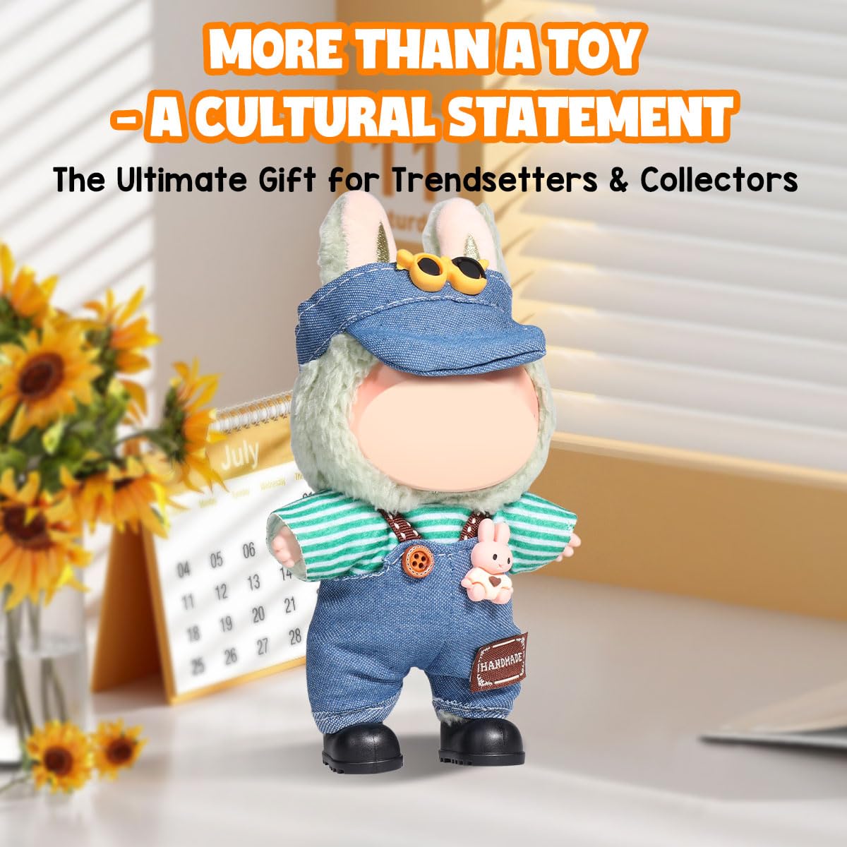 3 Piece Doll Clothes Set for 17cm Dolls - Handmade Crochet Outfit with Hat