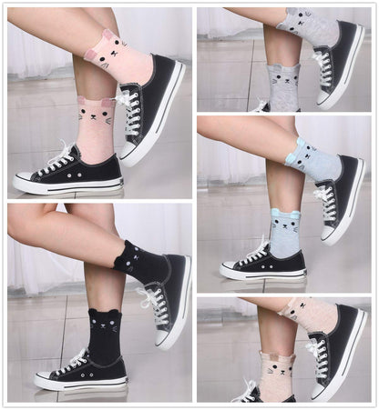 Jeasona Women's Cat Socks Cat Gifts Cute Animal Socks Dog Owl Gifts for Women