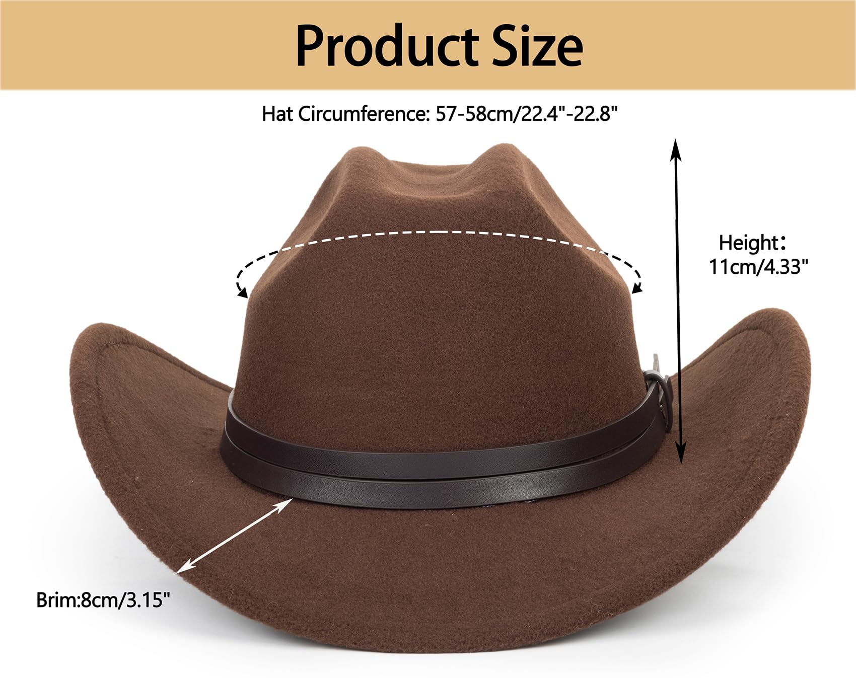 Women's Western Rhinestone Cowboy Hat - Bling Diamond Band Rodeo Fedora