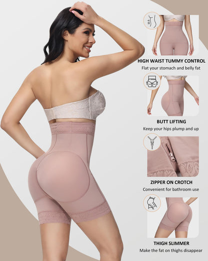 Women's Butt Lifting Shapewear Shorts - Tummy Control Compression Underwear