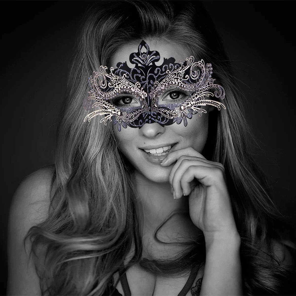 Masquerade Masks - Elegant Mardi Gras Party Masks - Premium Decorative Masks for Women and Men