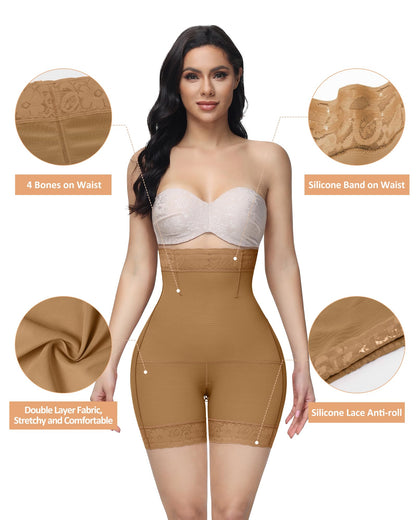 Women's Butt Lifting Shapewear Shorts - Tummy Control Compression Underwear