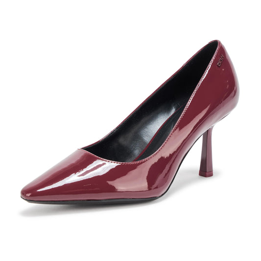 DKNY Women's Comfortable Chic Shoe Maita Ballet Flat, Burgundy, 10