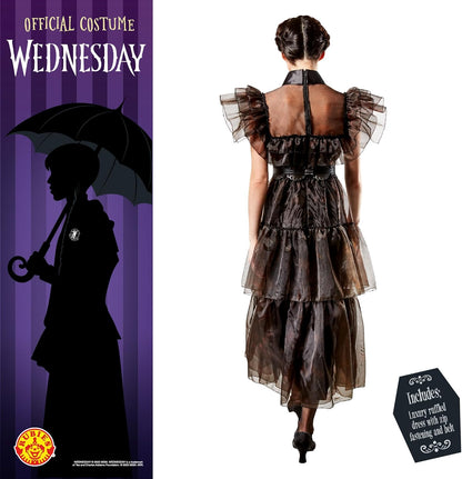 Wednesday Rave Dance Costume Dress Women - Gothic Party Halloween Outfit