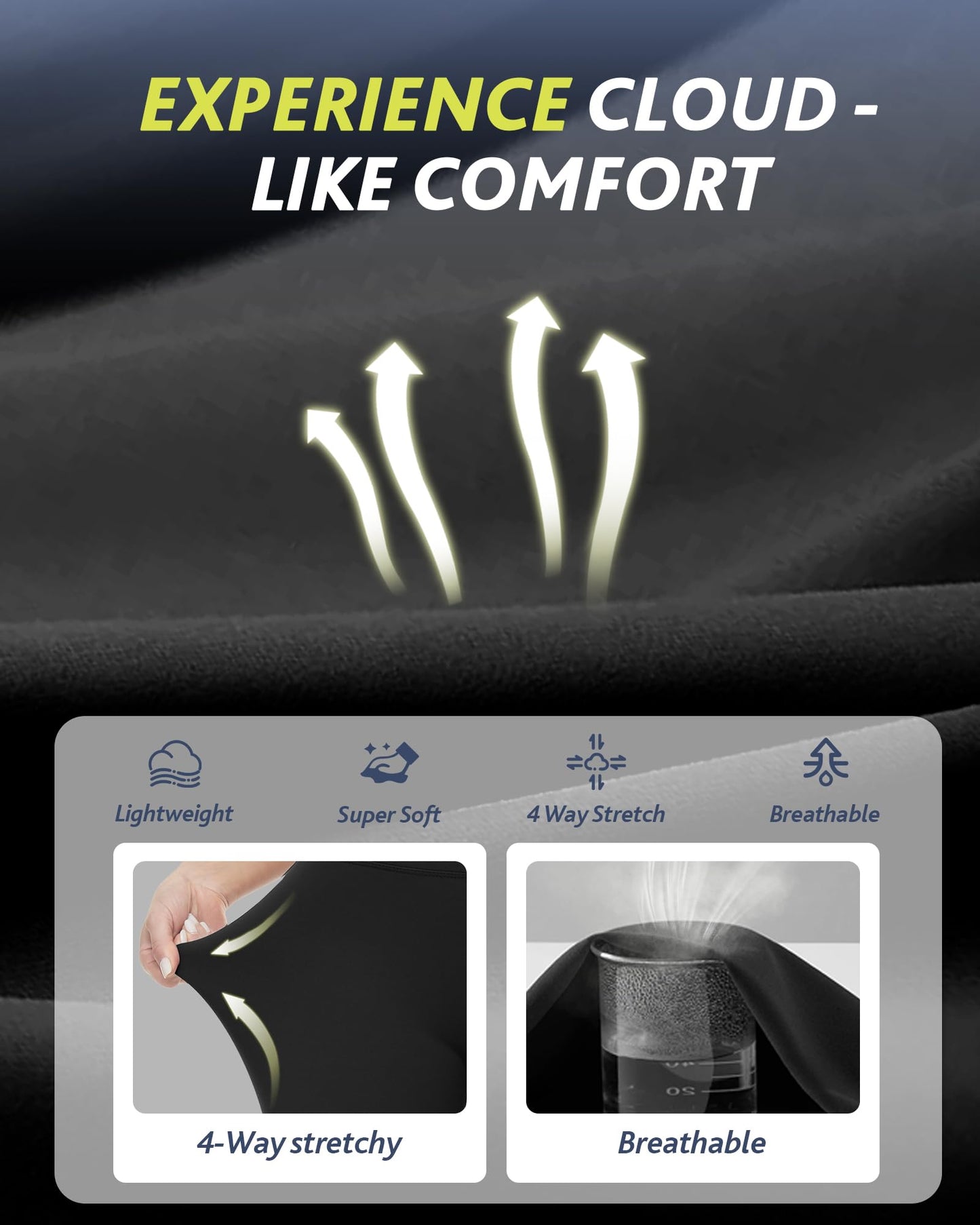 4 Pack High Waisted Leggings for Women - Tummy Control Yoga Pants Workout Set