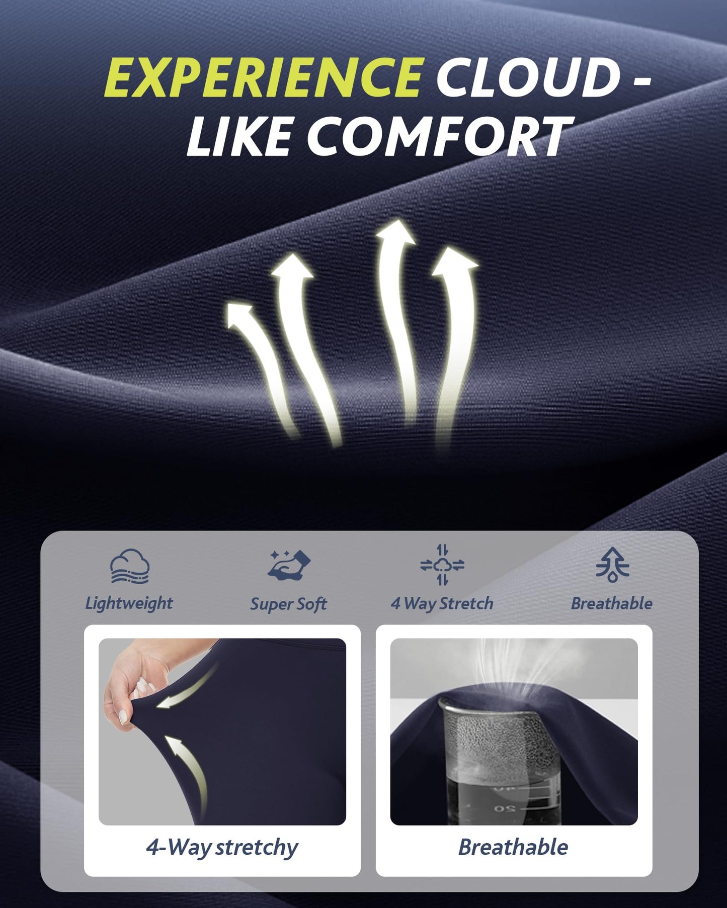 4 Pack High Waisted Leggings for Women - Tummy Control Yoga Pants Workout Set