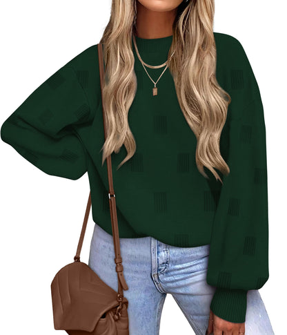 Women's Turtleneck Sweaters - Knit Pullover Long Sleeve Fall Fashion Top