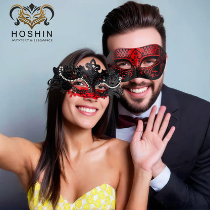 Masquerade Masks - Elegant Mardi Gras Party Masks - Premium Decorative Masks for Women and Men