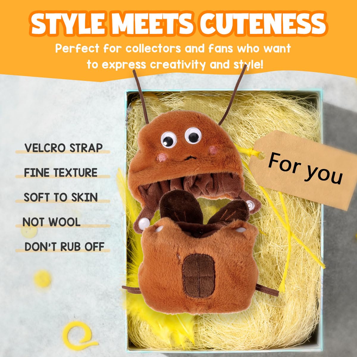 3 Piece Doll Clothes Set for 17cm Dolls - Handmade Crochet Outfit with Hat