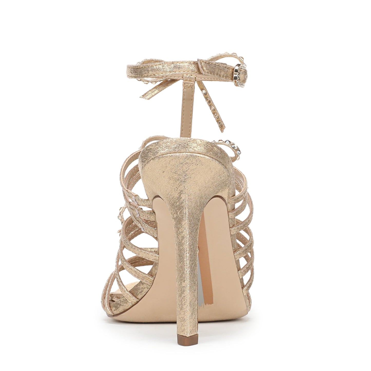 Sam Edelman Women's Iman Heeled Sandal Soft Gold 6.5 M