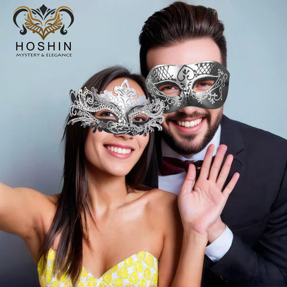 Masquerade Masks - Elegant Mardi Gras Party Masks - Premium Decorative Masks for Women and Men