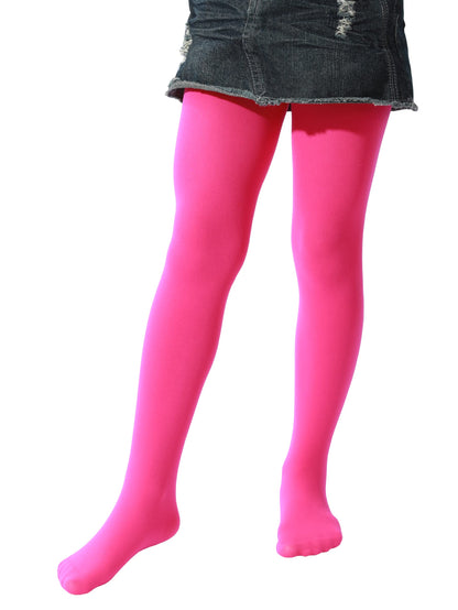 EVERSWE Girls Semi Opaque Footed Tights, Microfiber Tights
