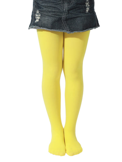 EVERSWE Girls Semi Opaque Footed Tights, Microfiber Tights