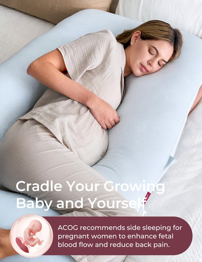 U-Shaped Full Body Pregnancy Pillow 57 Inch Maternity Support Pillow