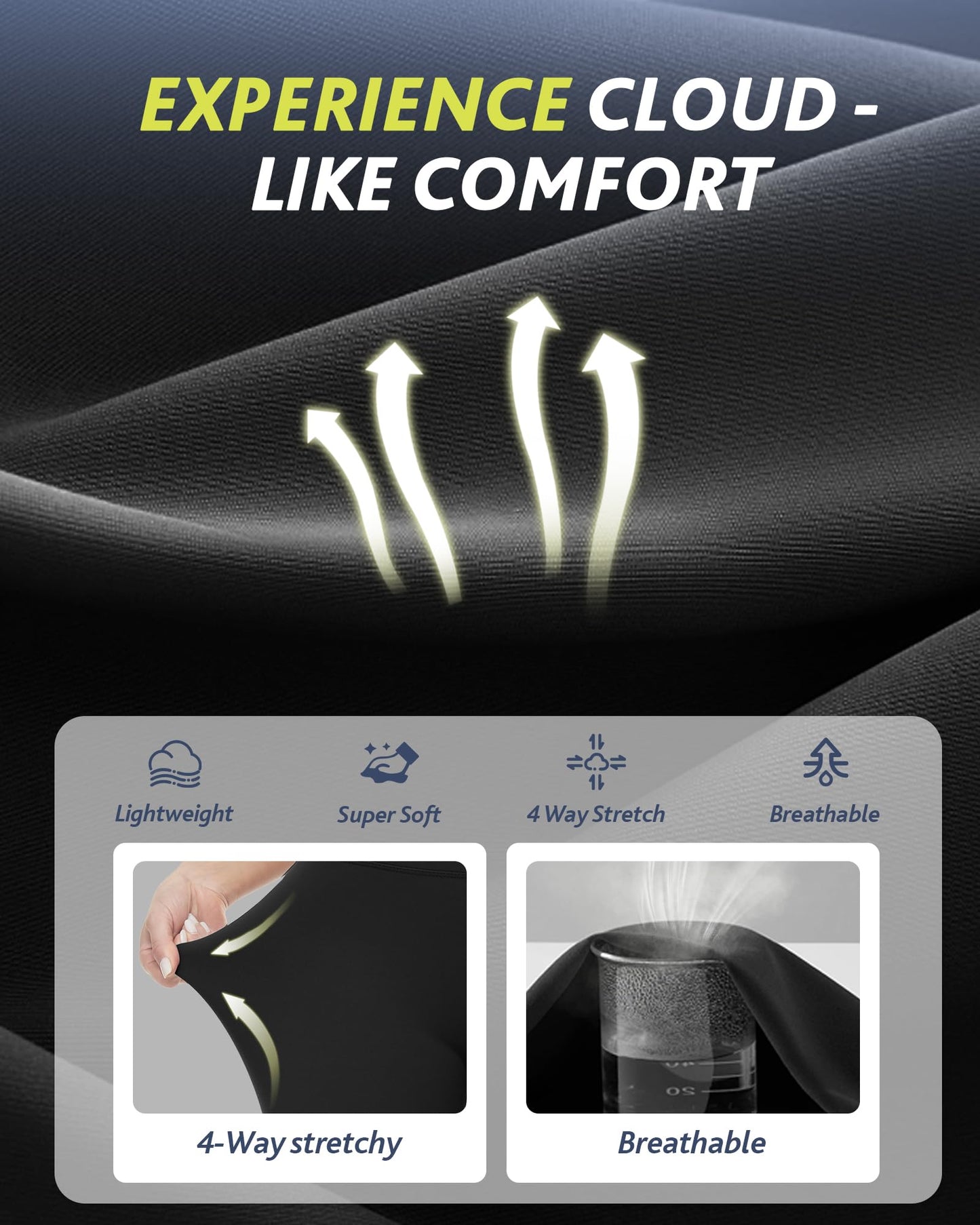 4 Pack High Waisted Leggings for Women - Tummy Control Yoga Pants Workout Set