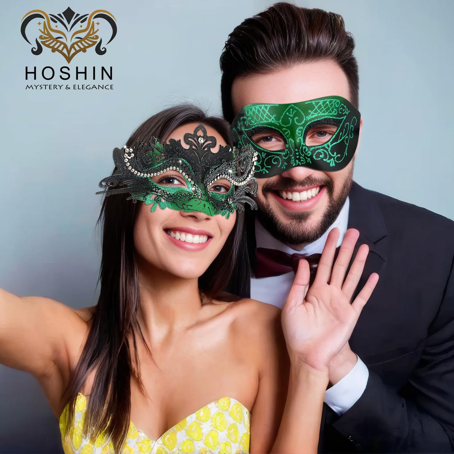 Masquerade Masks - Elegant Mardi Gras Party Masks - Premium Decorative Masks for Women and Men