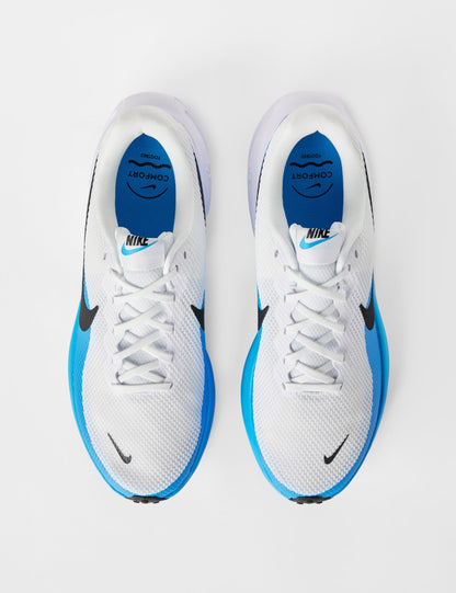 Nike Men's Revolution 8 Road Running Shoes, White/Black-Blue Hero, 9