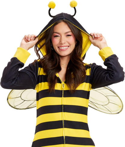 Deer Costume Dress - Women's Animal Halloween Outfit with Antlers and Crown