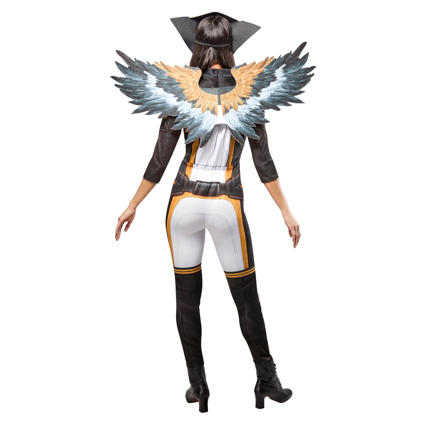 Hawk Girl Costume - Women's Superman Movie Jumpsuit with Wings and Headpiece