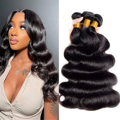 Brazilian Virgin Hair Bundles Deep Wave Human Hair Extensions Body Wave Bundles