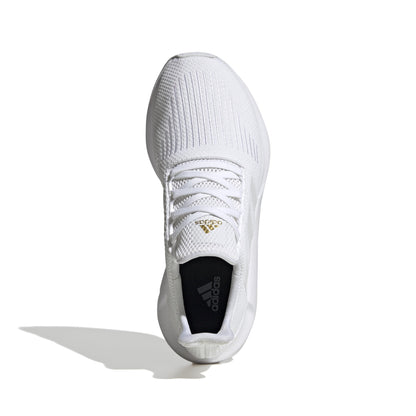 adidas Womens Swift Run White/White/Gold Metallic 7.5