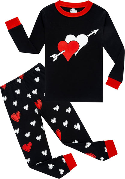 Family Feeling Kids & Toddler Boys Pajamas 2 Piece Pjs Set 100% Cotton Sleepwear