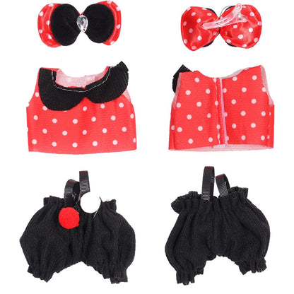 3 Piece Doll Clothes Set for 17cm Dolls - Handmade Crochet Outfit with Hat