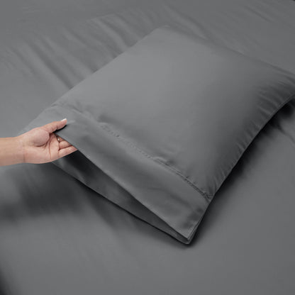King Size Deep Pocket Sheet Set 6 Piece - Extra Deep Fitted Sheets 18-24 Inch Microfiber Linen