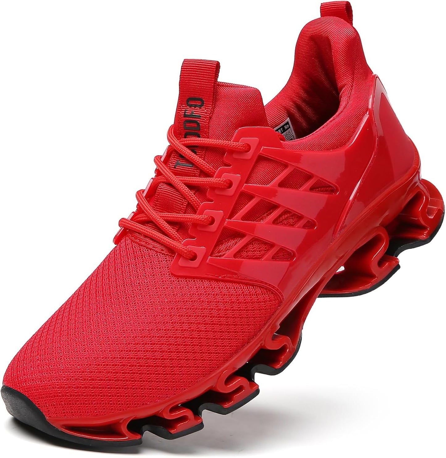 Women's Walking Shoes Breathable Mesh Sport Sneakers 8068 Red