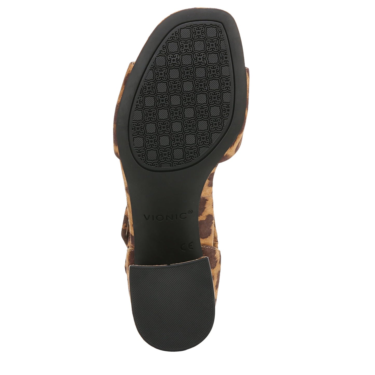 Vionic Womens Chardonnay Sandal Tan Leopard Suede
