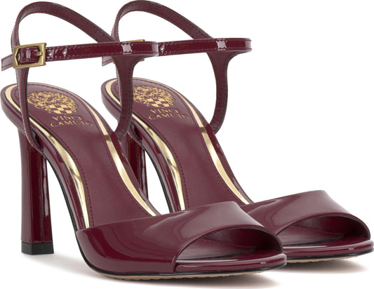 Vince Camuto Women's Lilah Ankle Strap High Heel Sandal, Chianti, 8.5