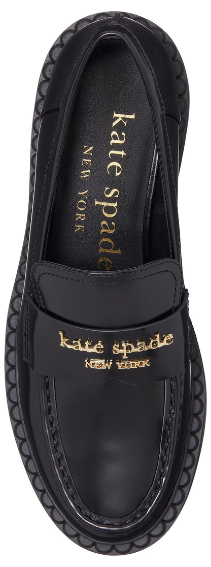 Kate Spade New York Blake Platform Loafer, Black, 10