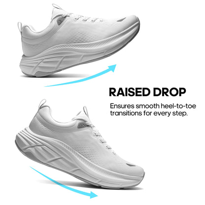 NORTIV 8 Women's Walking Shoes Cushion Comfortable ActiveBreeze Running Tennis Shoes Non-Slip Workout Gym Sports Athletic Breathable Fashion Sneakers,Size 8.5,White,SNWS248W