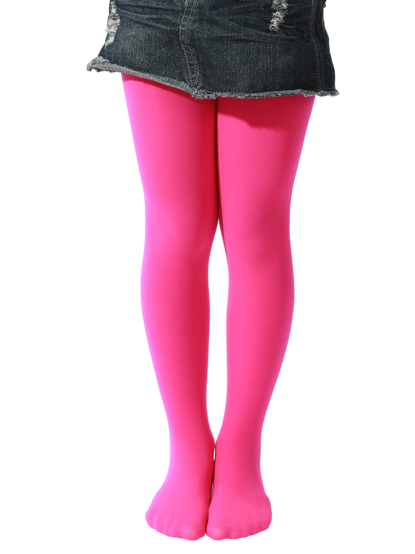 EVERSWE Girls Semi Opaque Footed Tights, Microfiber Tights