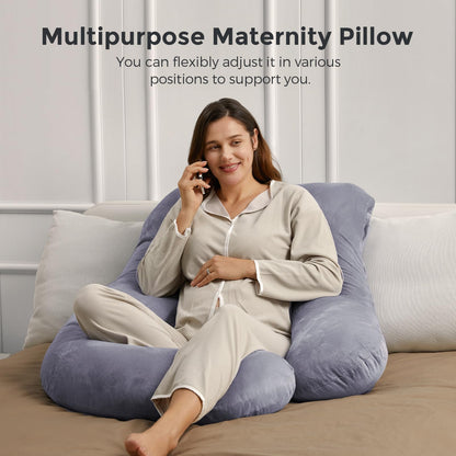 U-Shaped Full Body Pregnancy Pillow 57 Inch Maternity Support Pillow