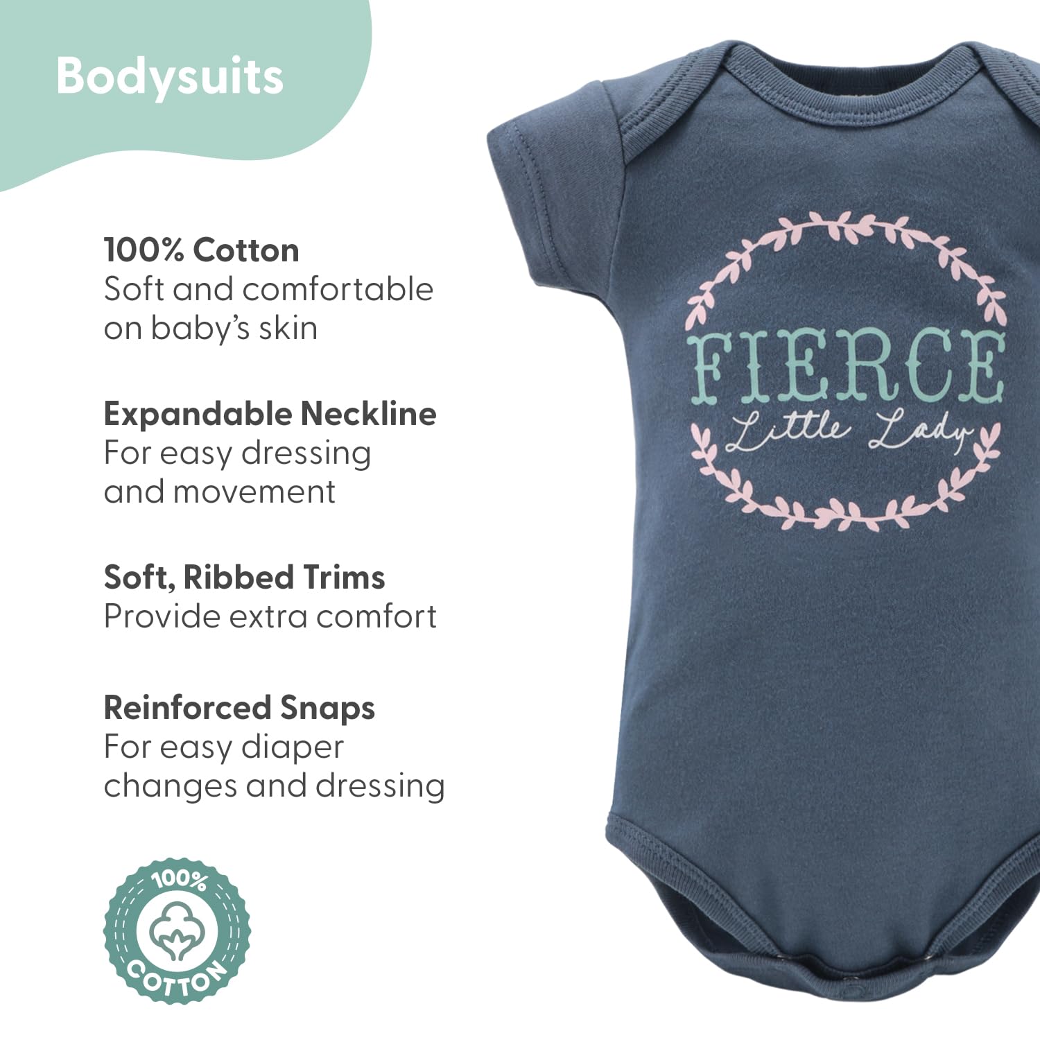 Baby Girl Layette Gift Set 16 Piece - Newborn Clothes 0-9 Months Prairie Floral Cotton