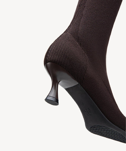NEWBELLA Women's Suede Knee-High Boots - Sleek Design Stiletto Heel Boots for Daily Wear, Halloween, Christmas