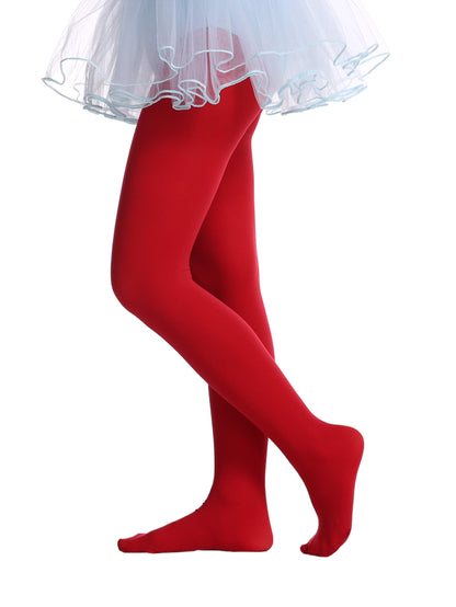 EVERSWE Girls Semi Opaque Footed Tights, Microfiber Tights