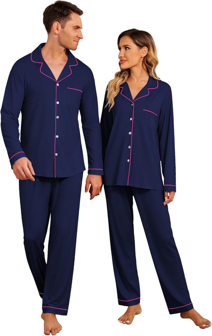 Christmas Family Matching Pajamas - Long Sleeve Button Down PJ Set