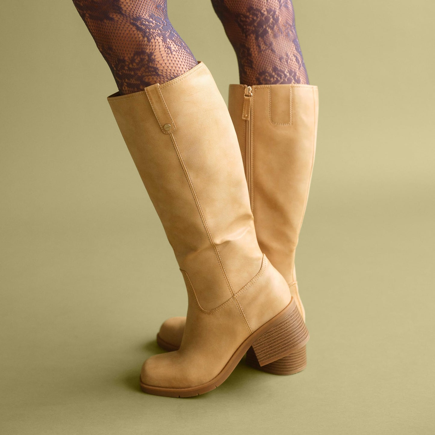 Dr. Scholl's Women's Joplin Knee High Boot Warm Tan - Wide Calf 10 M