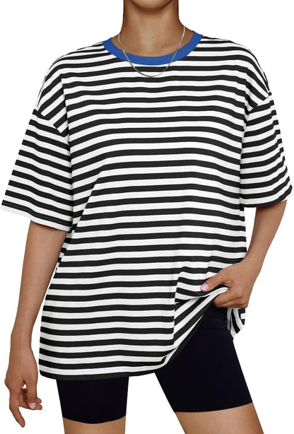 Women's Oversized Summer T-Shirt Short Sleeve Casual Workout Top