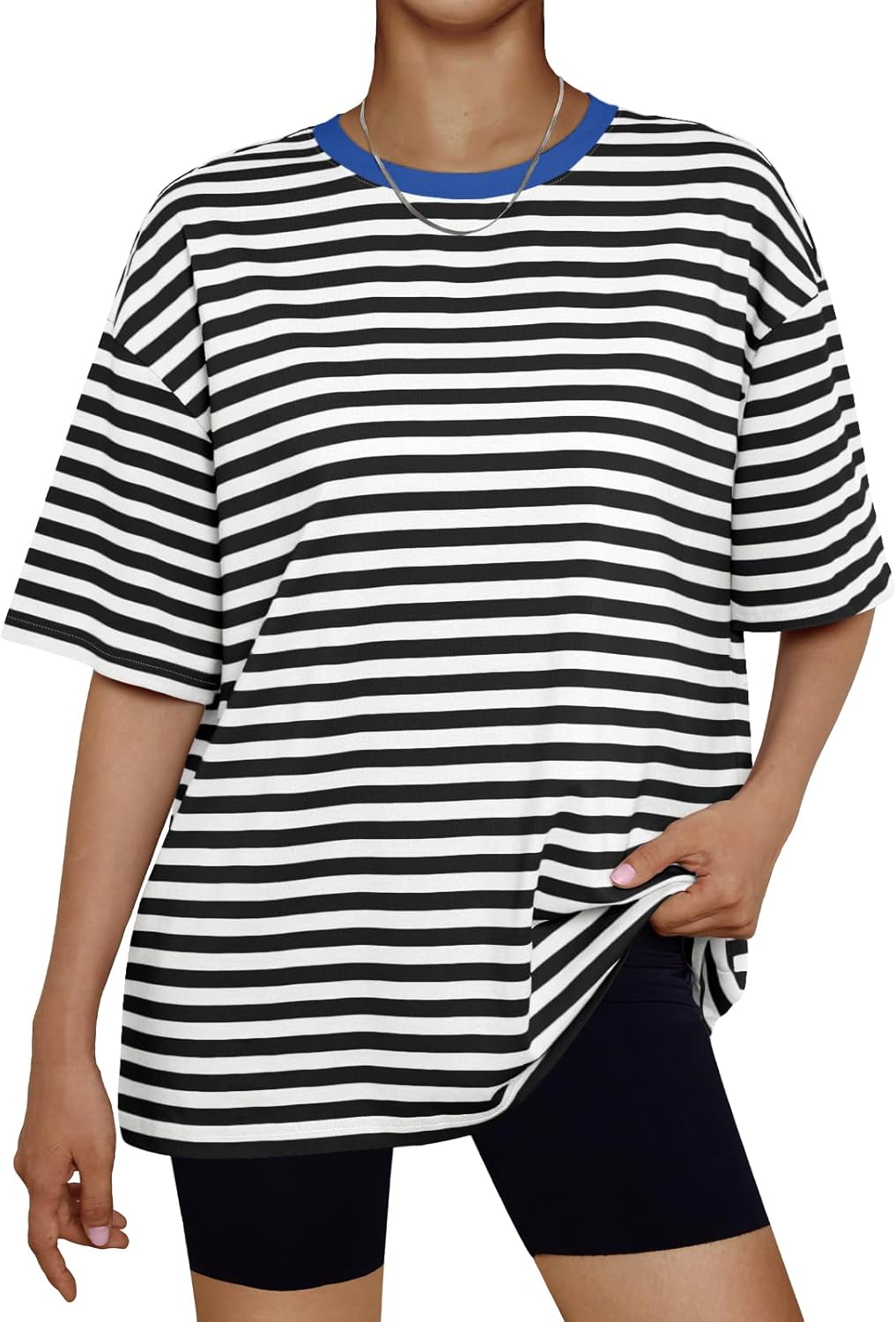 Women's Oversized Summer T-Shirt Short Sleeve Casual Workout Top