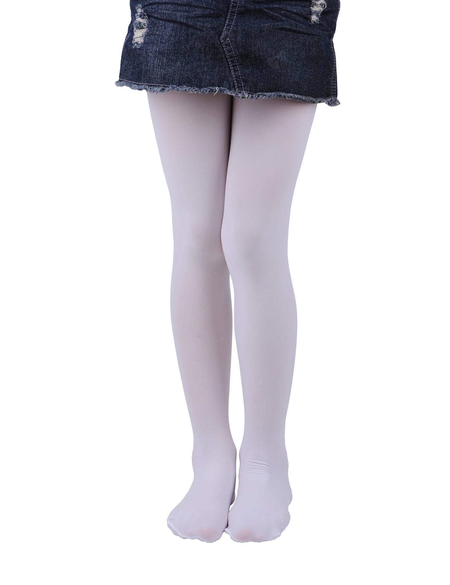 EVERSWE Girls Semi Opaque Footed Tights, Microfiber Tights