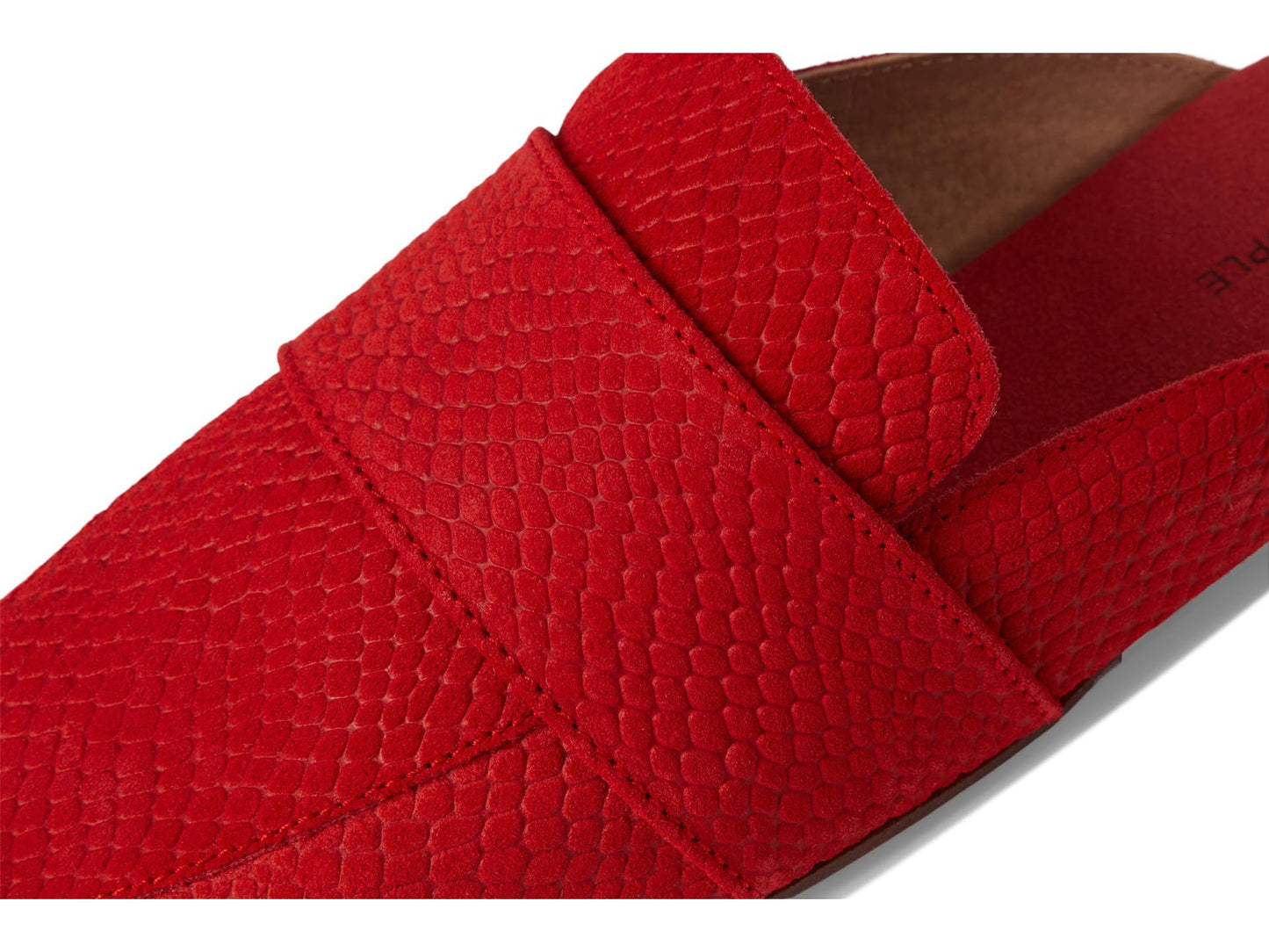 Free People Womens at Ease Embossed Loafer Salsa Suede EU 38.5 (US Women's 8.5) M