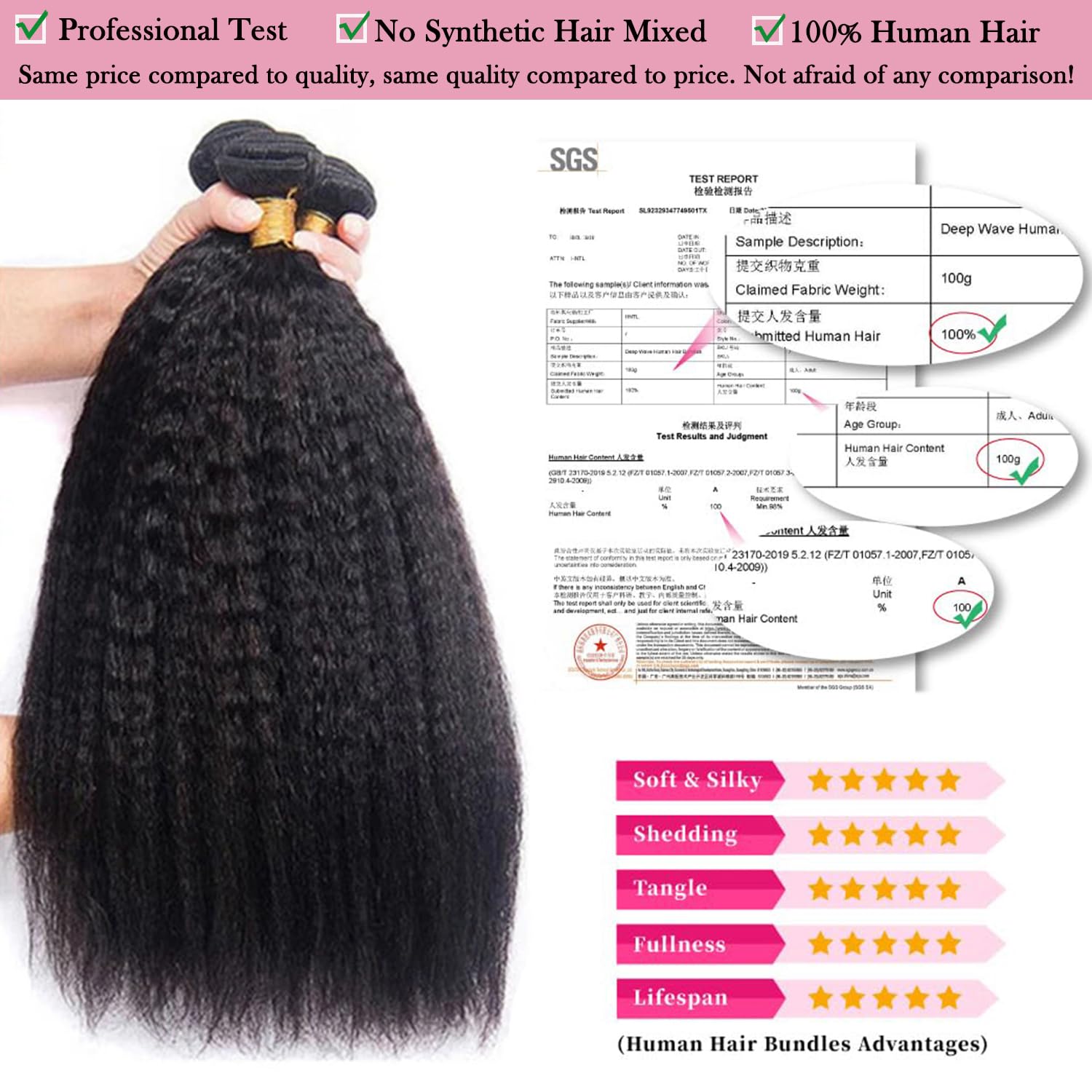 Brazilian Virgin Hair Bundles Deep Wave Human Hair Extensions