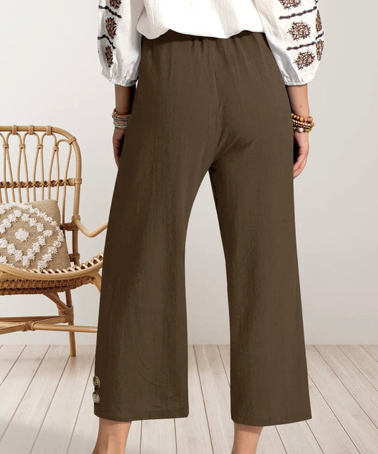 Wide Leg Cropped Pants