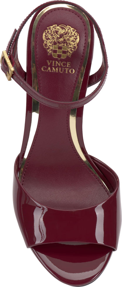 Vince Camuto Women's Lilah Ankle Strap High Heel Sandal, Chianti, 8.5