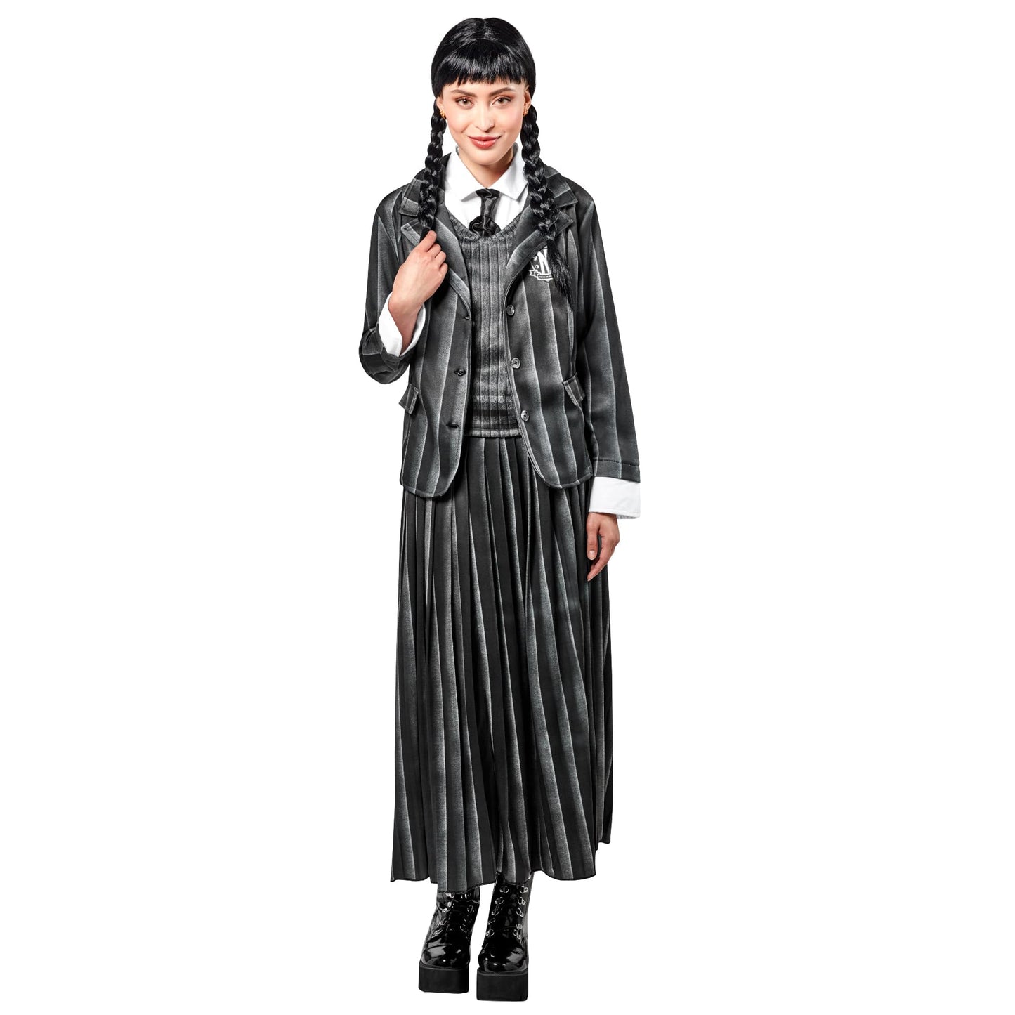 Wednesday Nevermore Academy Uniform Costume Women - Gothic School Halloween Outfit